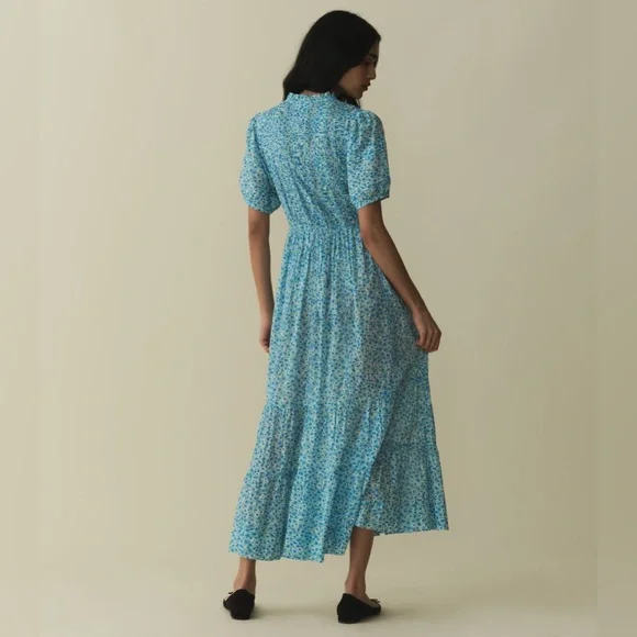 Dôen Haleigh dress in the Bleu Daisy Fields